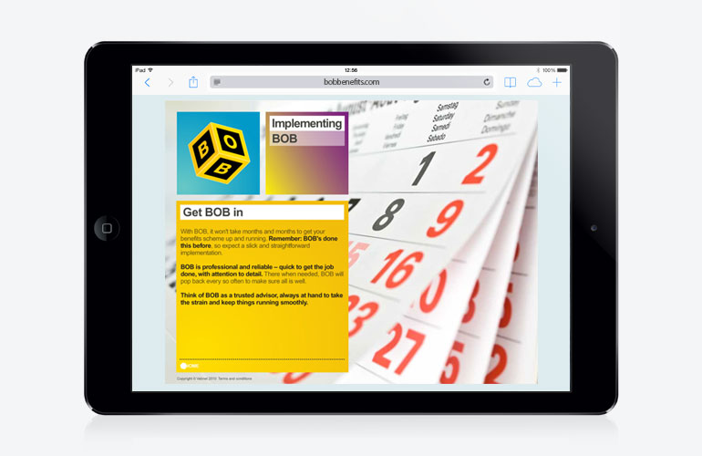 BOB website designed by The Joneses for Standard Life.
