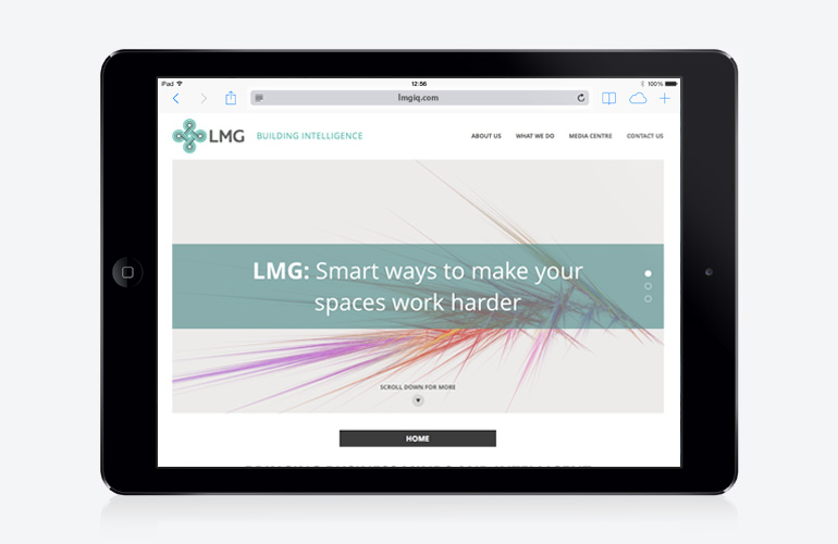 LMG responsive website designed by The Joneses