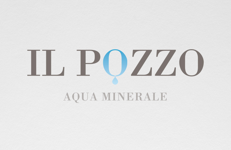Il Pozzo water logo designed by The Joneses