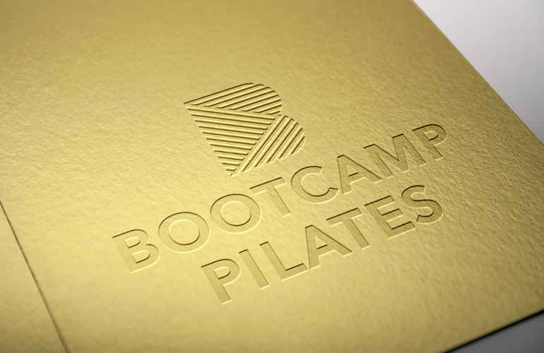 Bootcamp Pilates embossing designed by The Joneses