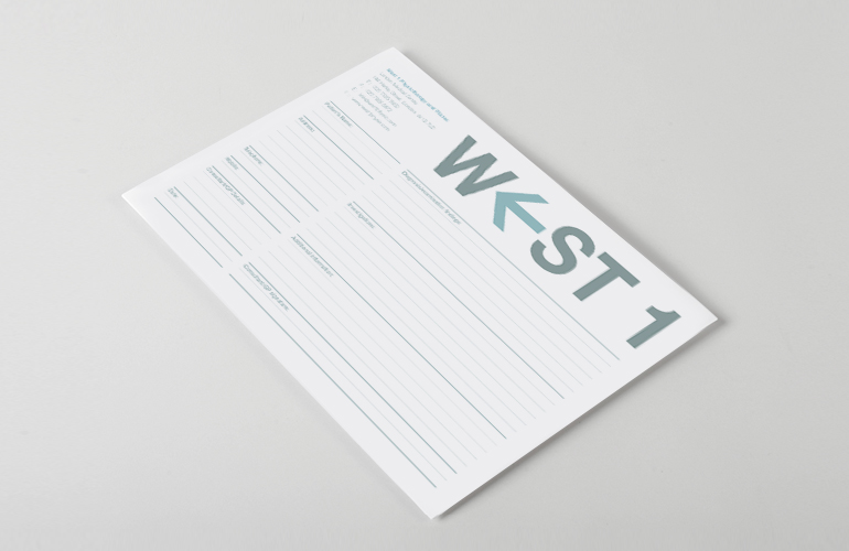 West 1 Physiotherapy referral form designed by The Joneses