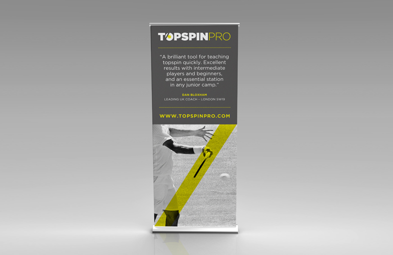 Topspinpro banner designed by The Joneses