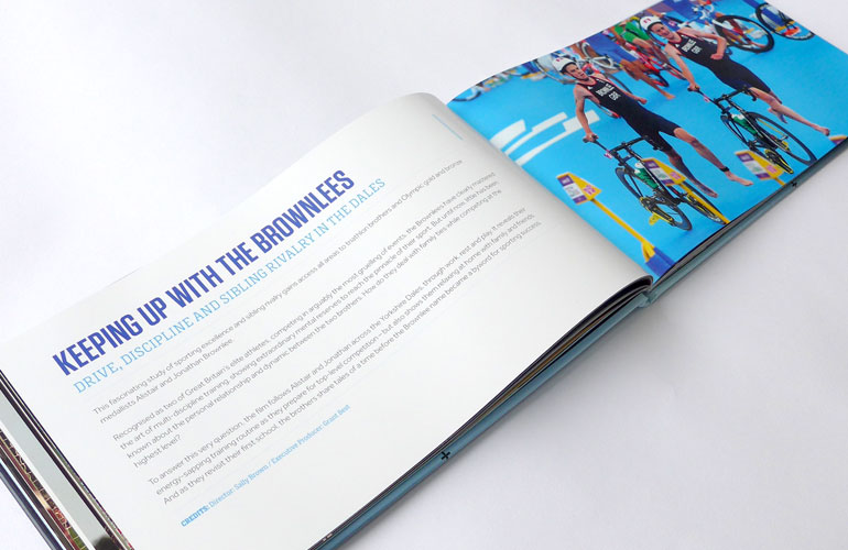 BT Sport book spread designed by The Joneses