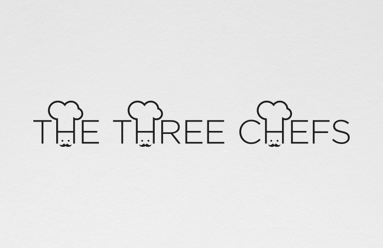 The Three Chefs logo designed by The Joneses