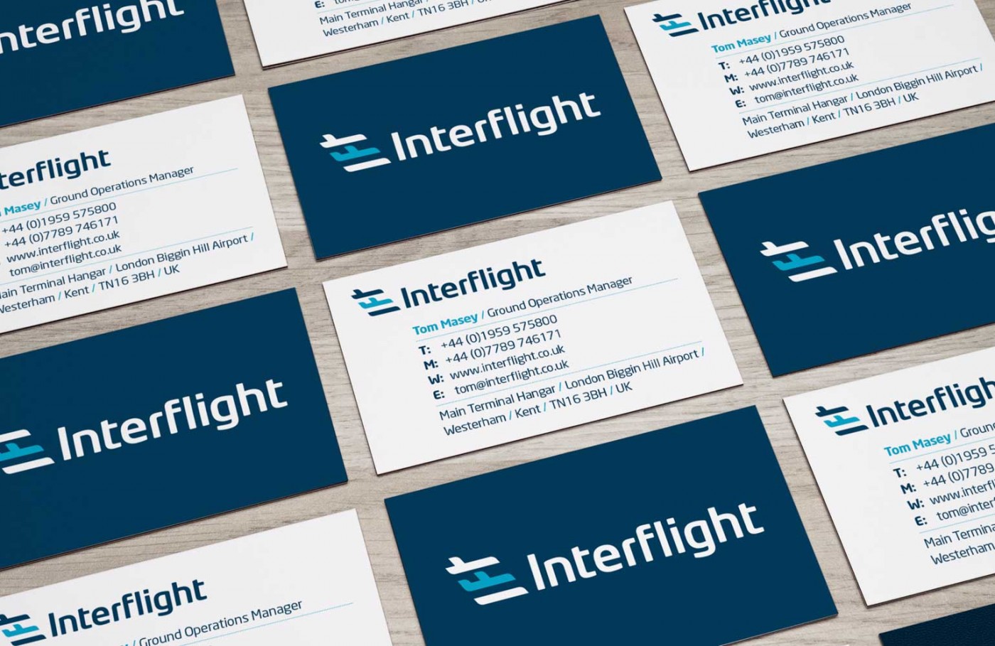 Interflight brand communications designed by The Joneses