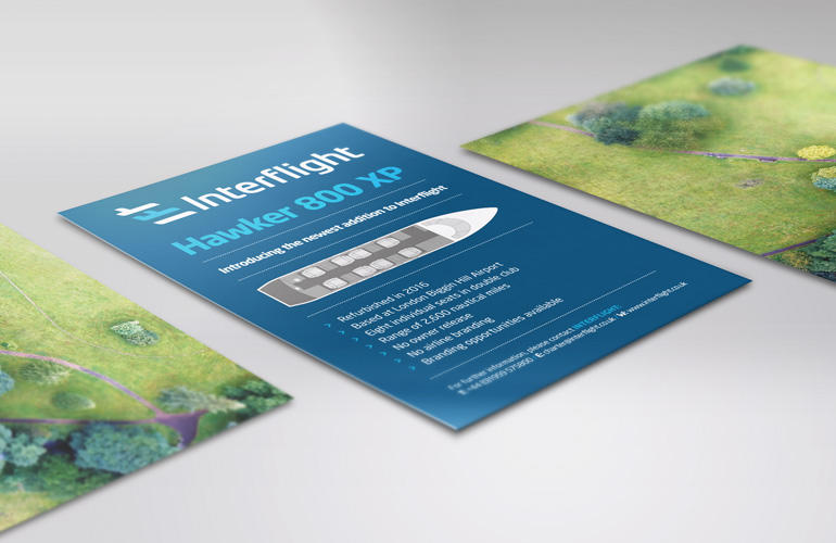 Interflight flyer designed by The Joneses