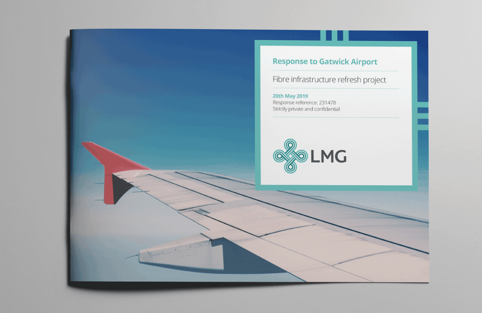 LMG proposal cover designed by The Joneses