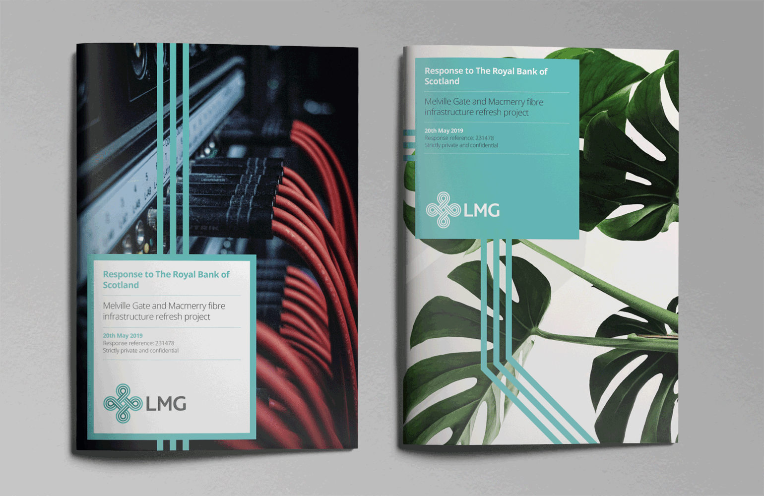 LMG proposal covers designed by The Joneses