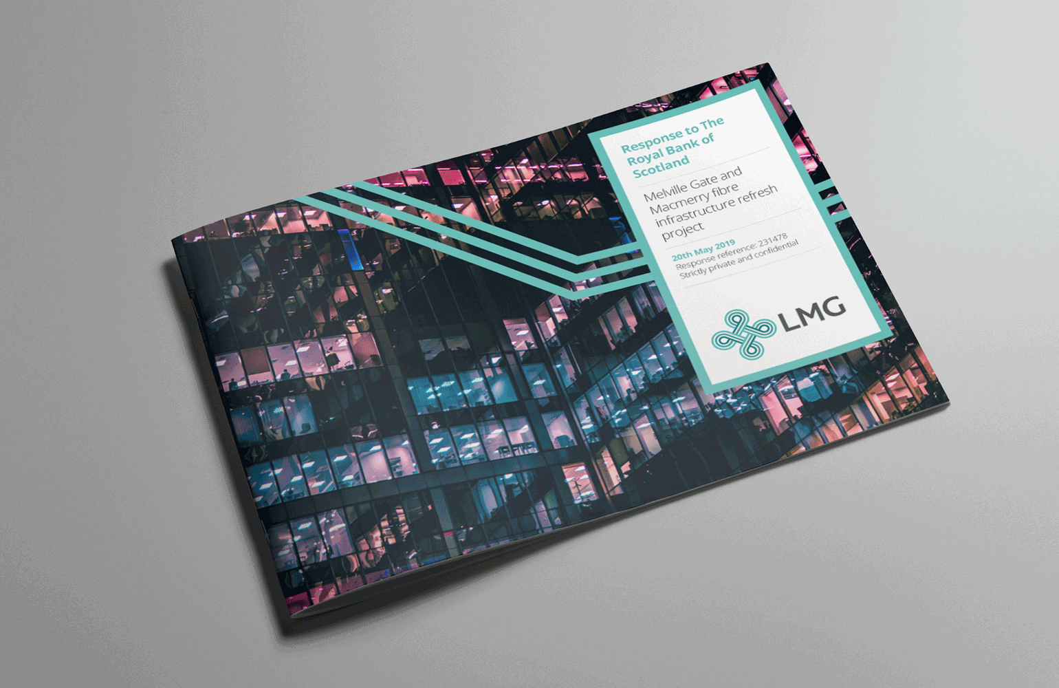 LMG proposal cover designed by The Joneses