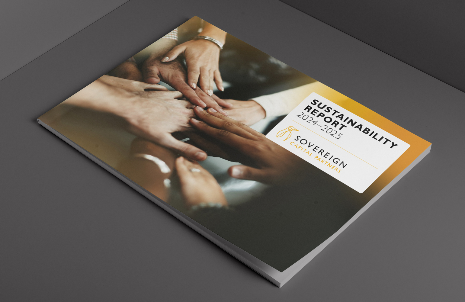 Sovereign Capital's ESG report designed by The Joneses