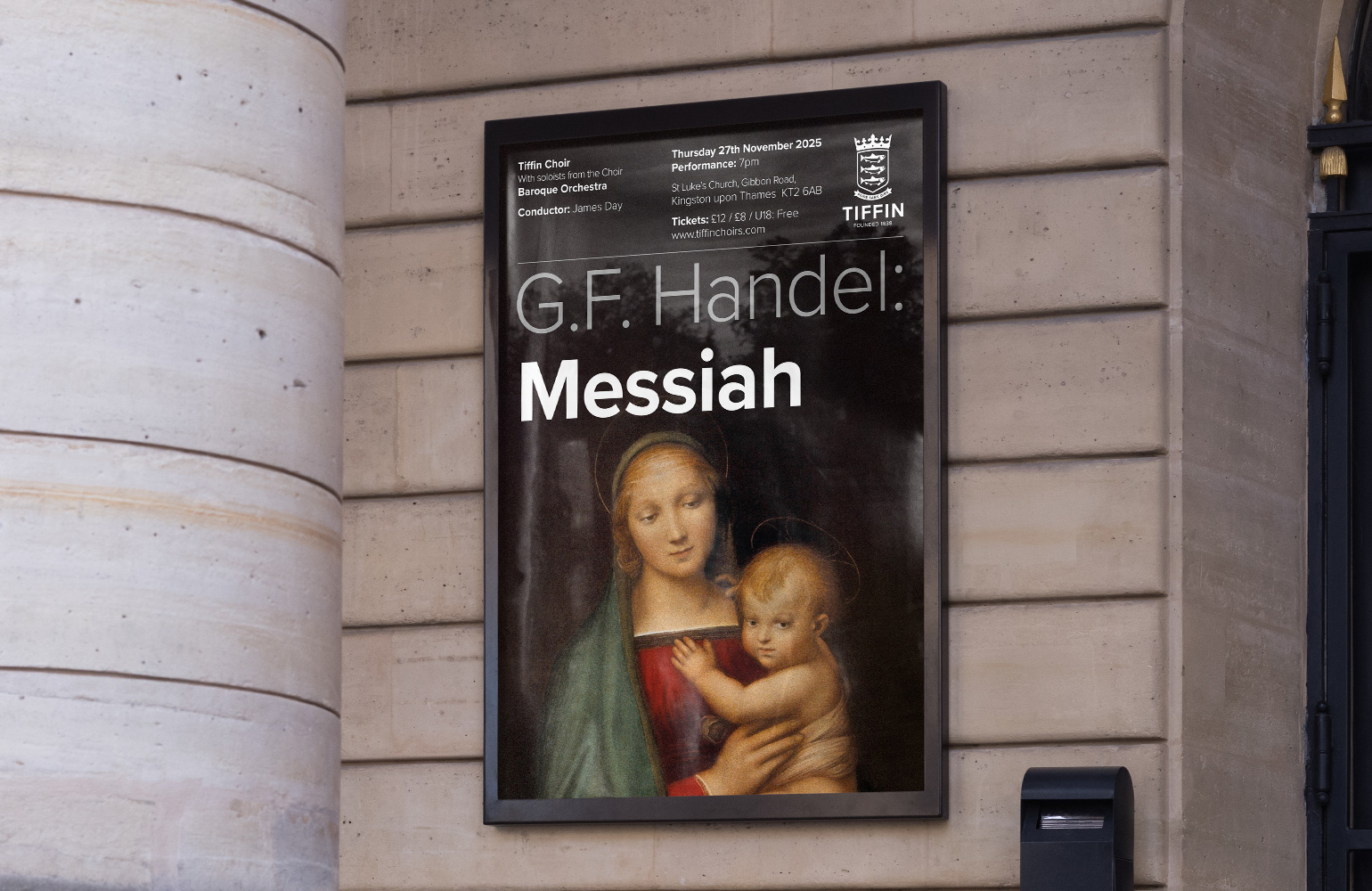 Tiffin Messiah poster designed by The Joneses