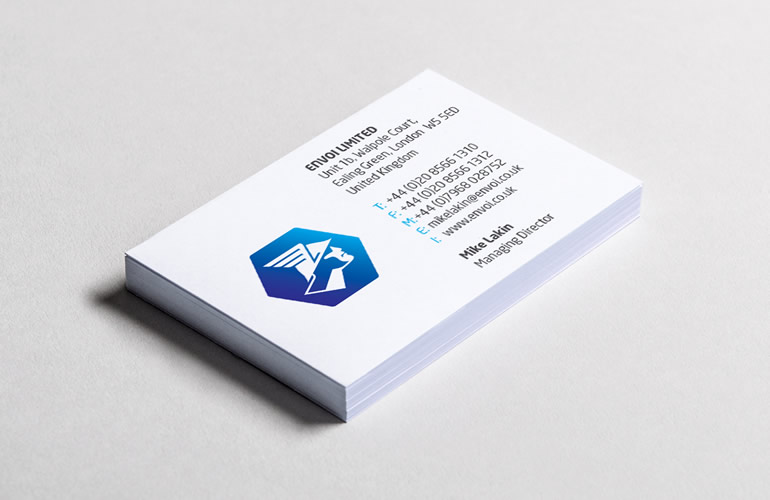 Envoi business card designed by The Joneses