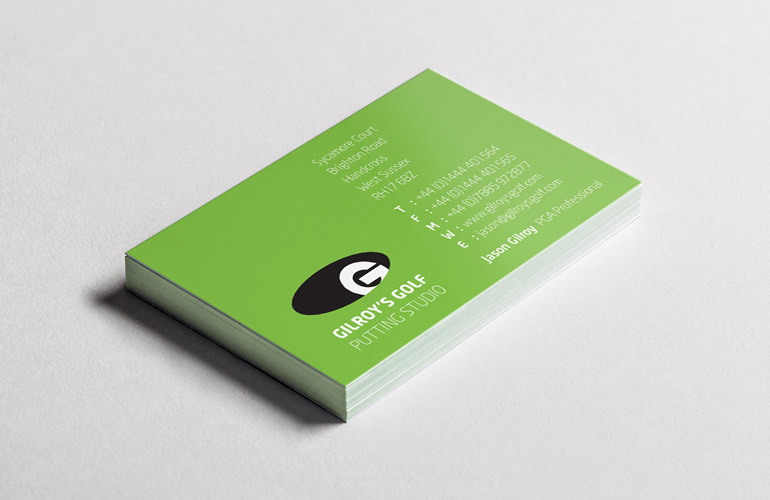 Gilroy’s Golf business card by The Joneses