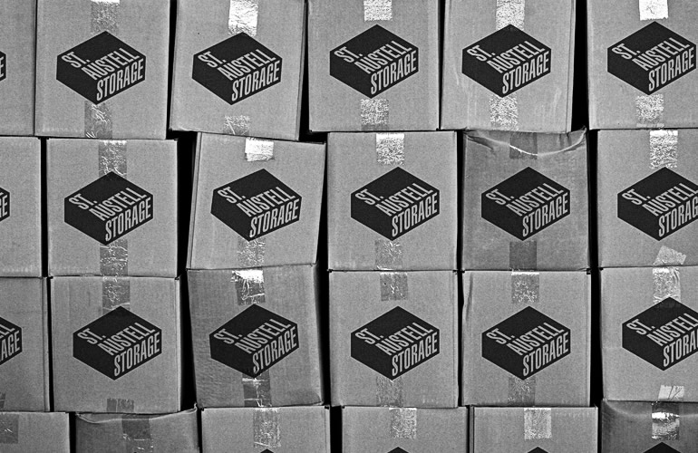 St. Austell Storage branding designed by The Joneses.