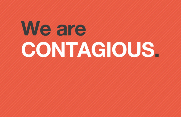 Contagious branding designed by The Joneses