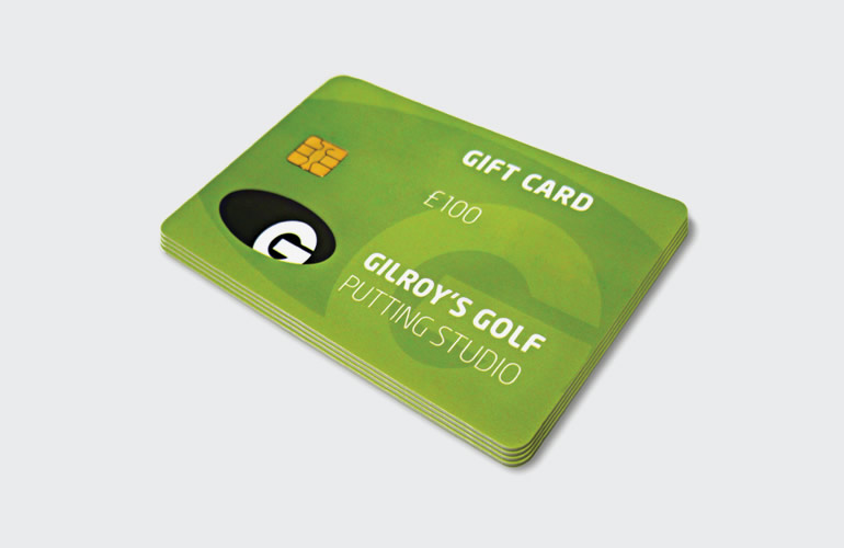 Gilroy’s Golf gift card designed by The Joneses