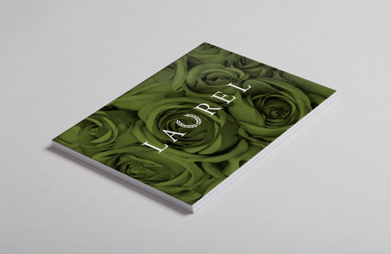 Laurel Funerals cards designed by The Joneses