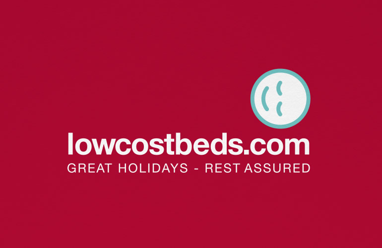 Low cost beds logo designed by The Joneses