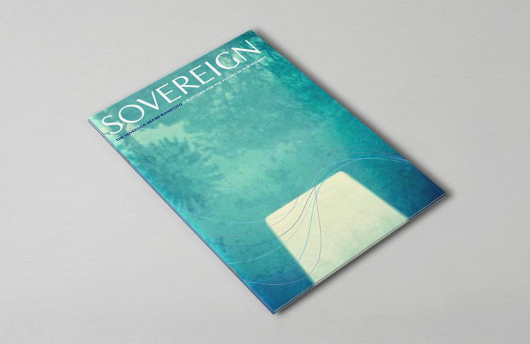 Sovereign Holidays brand manifesto designed by The Joneses.
