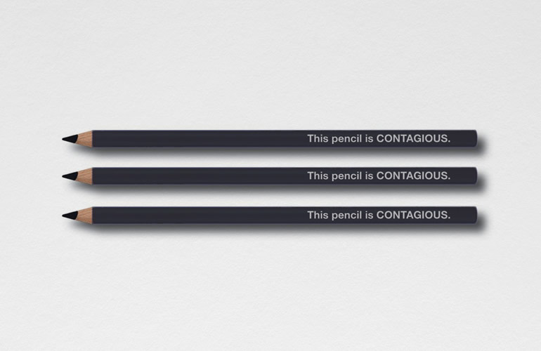 Contagious pencils designed by The Joneses