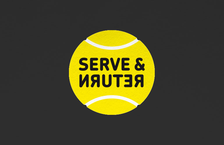 Serve & return logo designed by The Joneses