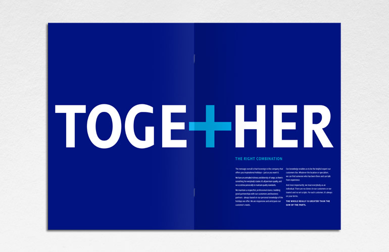 Sovereign Holidays brand manifesto designed by The Joneses.