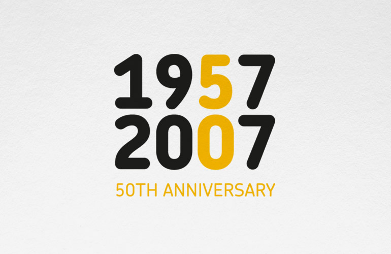 Westminster Synagogue 50th anniversary logo designed by The Joneses