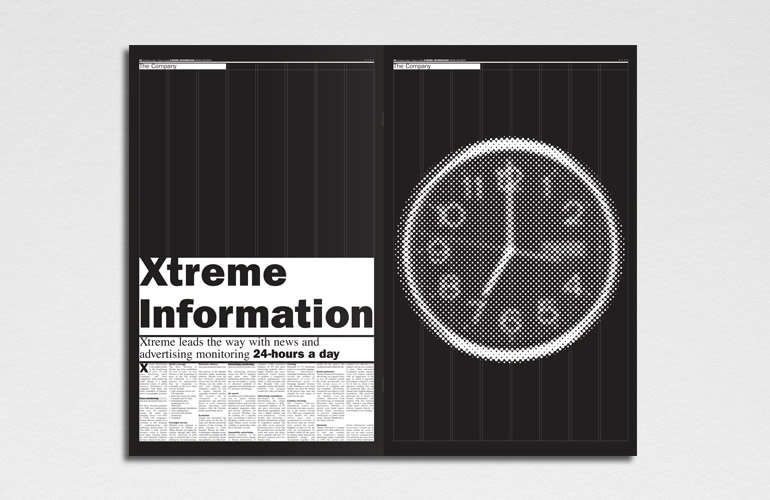 Xtreme Information brochure designed by The Joneses